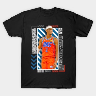 Shai Gilgeous-Alexander Paper Poster Version 10 T-Shirt